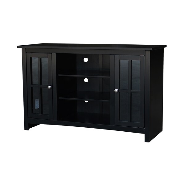 International Concepts 48" Entertainment / TV Stand with 2 Doors, Black TV46-34 - main